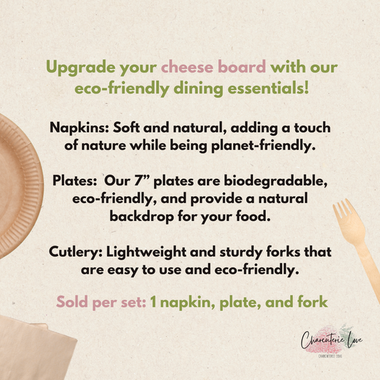 50 Eco-Friendly Bamboo Charcuterie Set